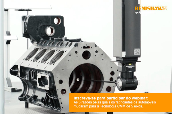 Novo webinar da Renishaw sobre a medição em 5 eixos